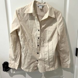 Vintage 90’s Bianca Nygard Beige Blouse